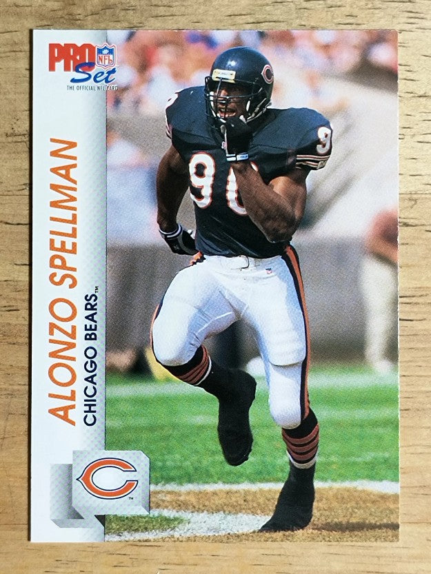 1992 Pro Set #453 Alonzo Spellman RC
