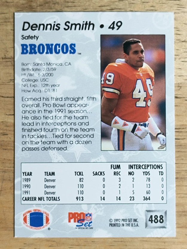 1992 Pro Set #488 Dennis Smith