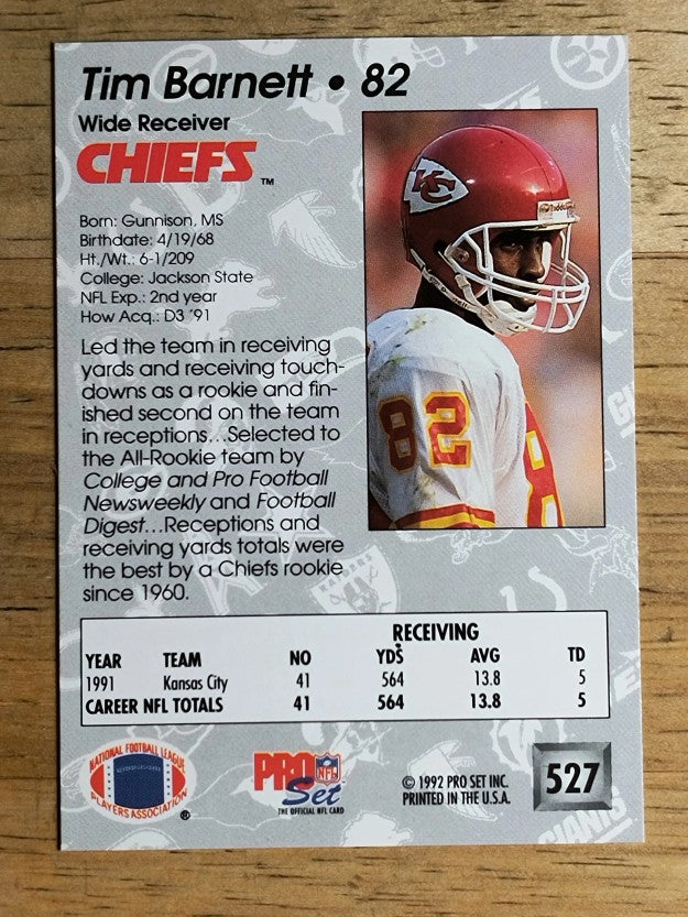 1992 Pro Set #527 Tim Barnett