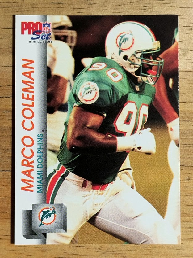 1992 Pro Set #556 Marco Coleman RC