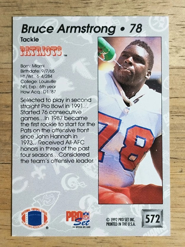 1992 Pro Set #572 Bruce Armstrong