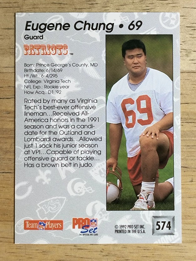 1992 Pro Set #574 Eugene Chung RC