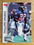 1992 Pro Set #596 Phillippi Sparks RC