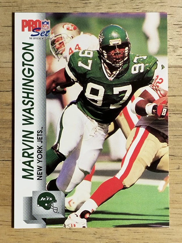 1992 Pro Set #607 Marvin Washington