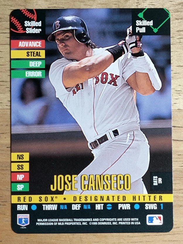 1995 Donruss Top of the Order #18 Jose Canseco U