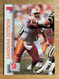1992 Pro Set #664 Santana Dotson RC