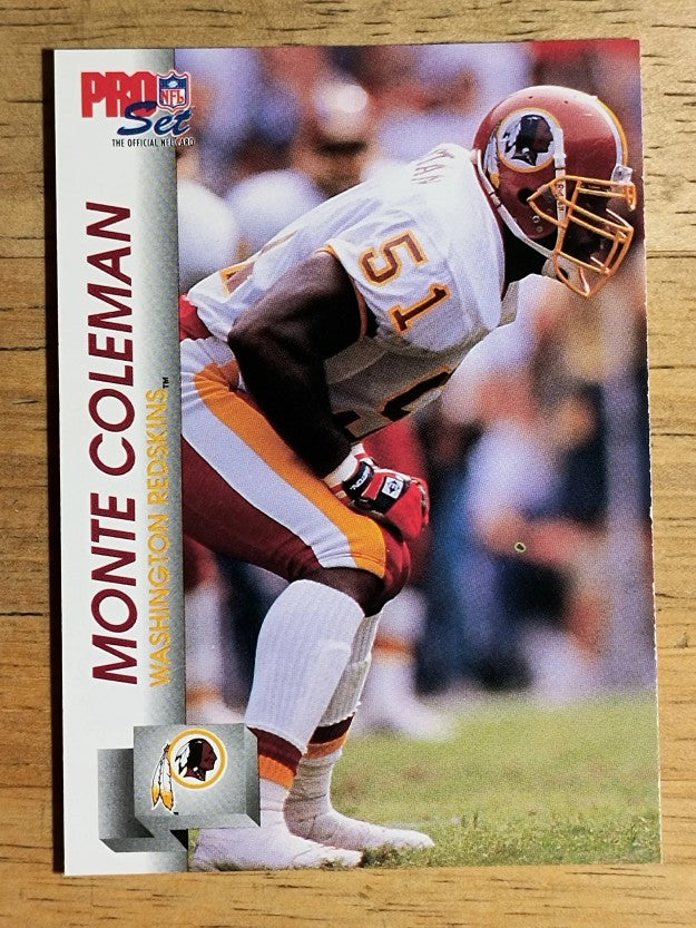 1992 Pro Set #671 Monte Coleman