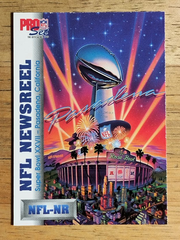 1992 Pro Set #699 Theme Art NEWS/Super Bowl XXVII