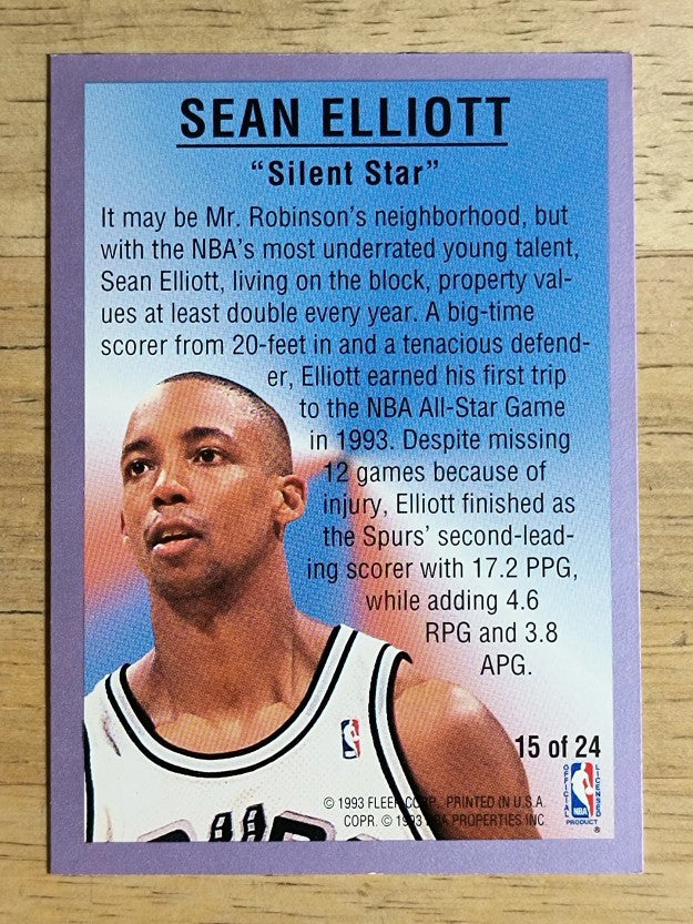 1993-94 Fleer All-Stars #15 Sean Elliott
