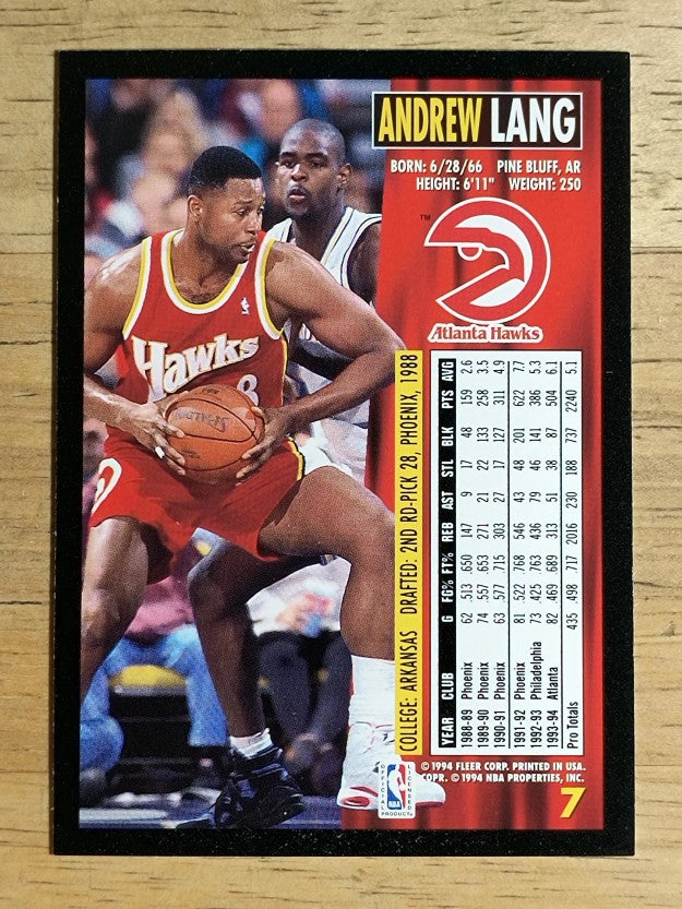 1994-95 Fleer #7 Andrew Lang