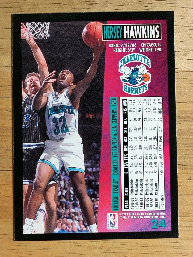 1994-95 Fleer #24 Hersey Hawkins