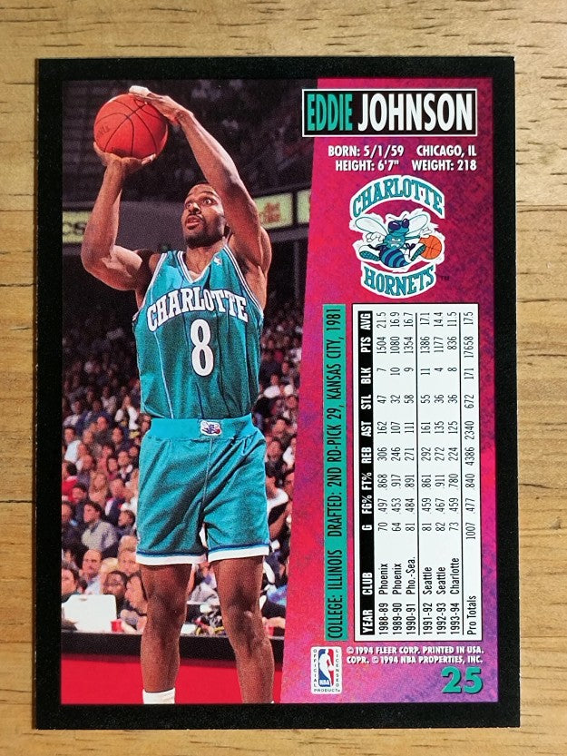 1994-95 Fleer #25 Eddie Johnson