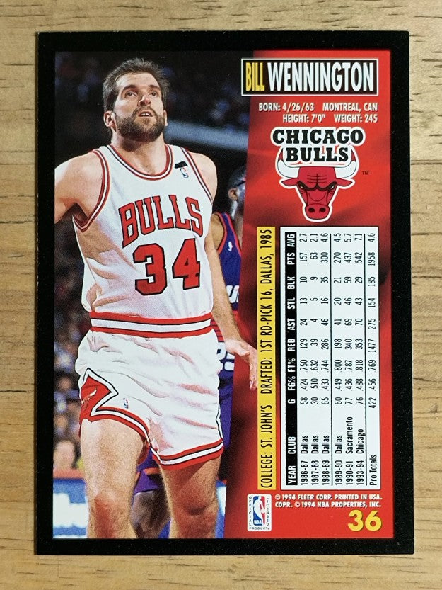 1994-95 Fleer #36 Bill Wennington