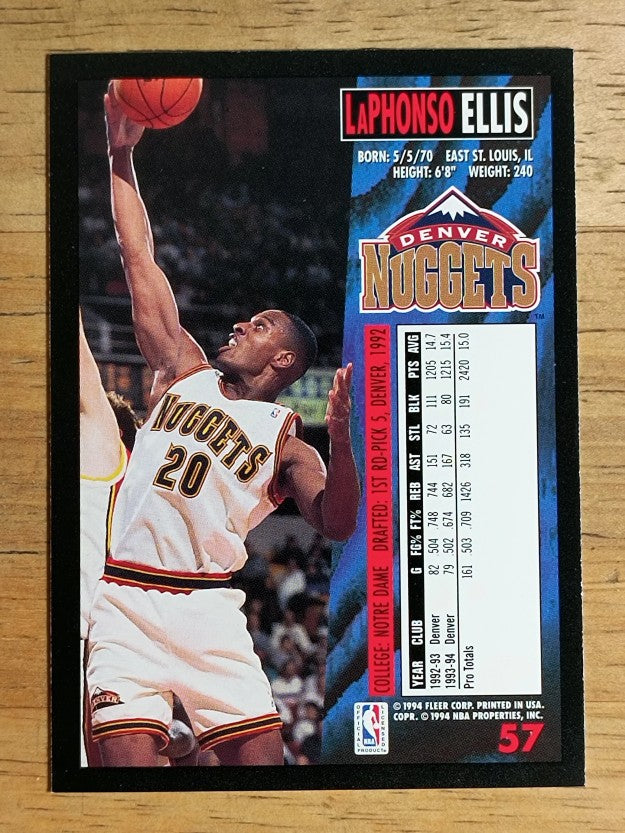 1994-95 Fleer #57 LaPhonso Ellis
