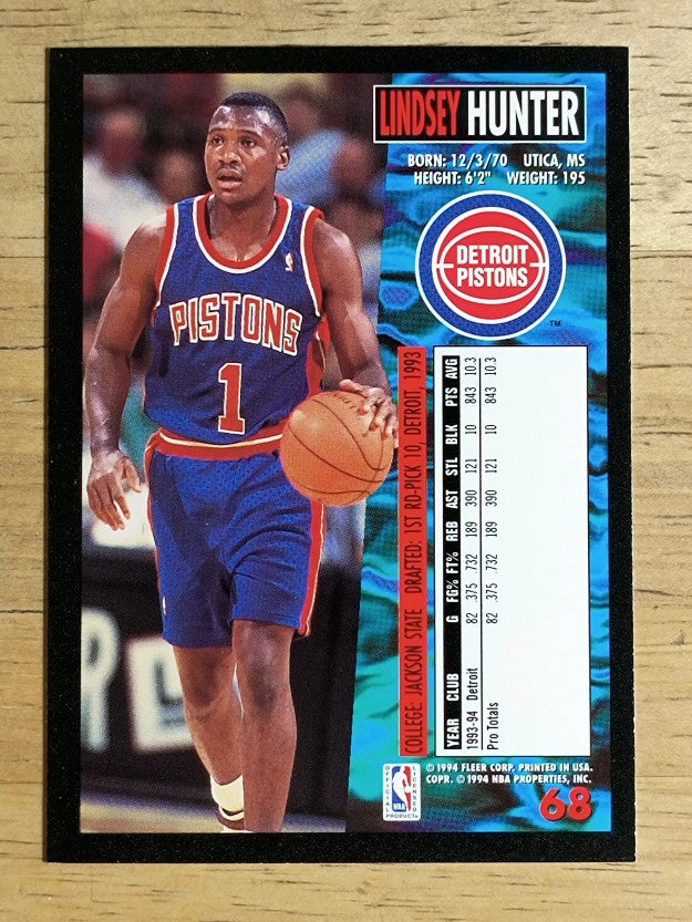 1994-95 Fleer #68 Lindsey Hunter
