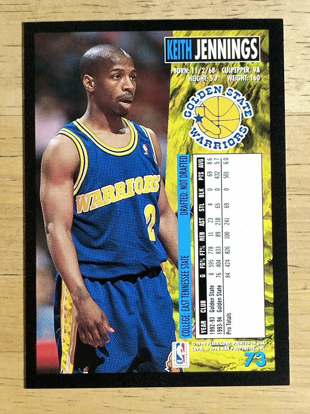 1994-95 Fleer #73 Keith Jennings