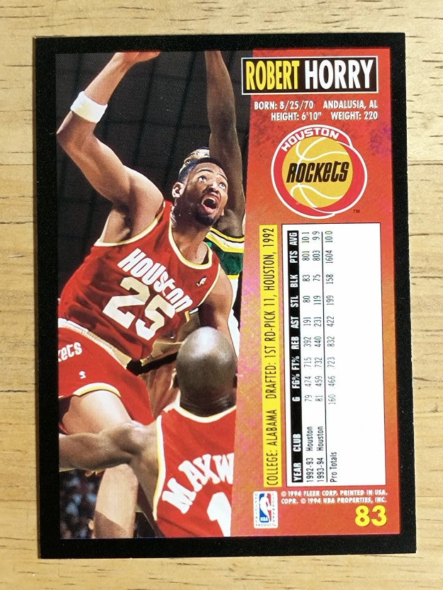 1994-95 Fleer #83 Robert Horry