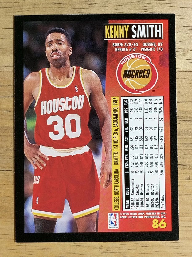 1994-95 Fleer #86 Kenny Smith