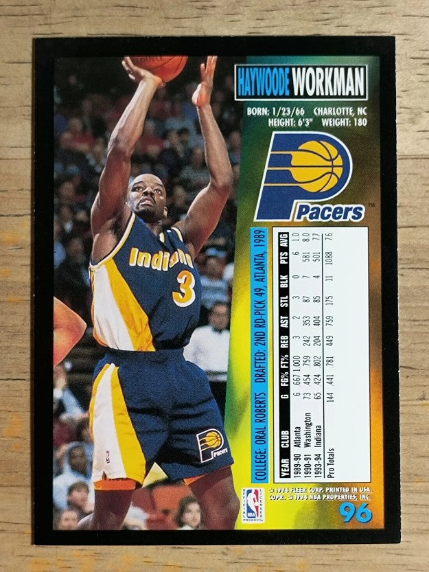 1994-95 Fleer #96 Haywoode Workman