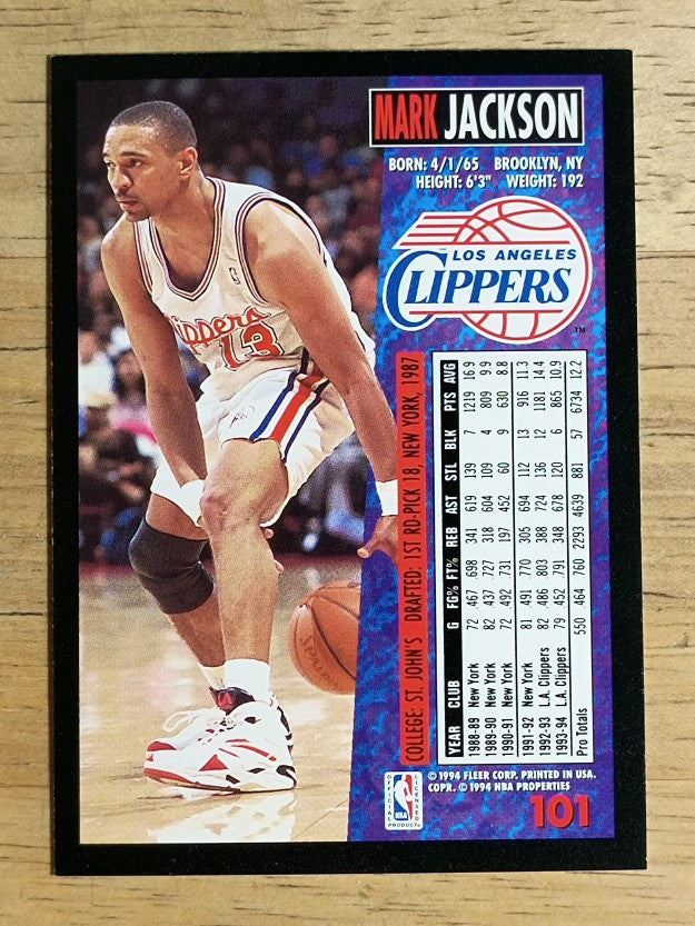 1994-95 Fleer #101 Mark Jackson
