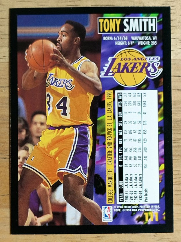 1994-95 Fleer #111 Tony Smith