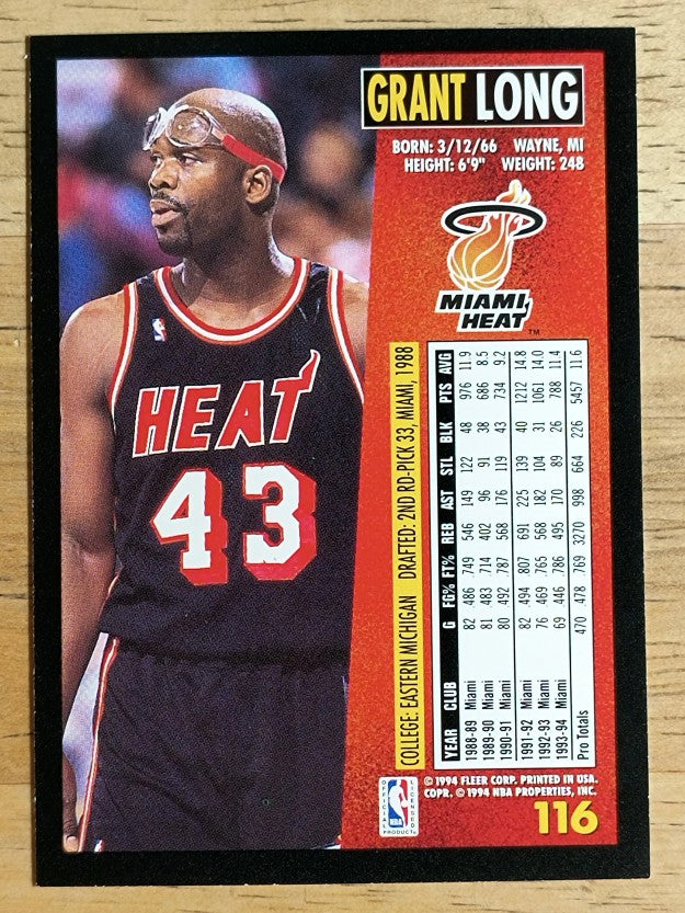 1994-95 Fleer #116 Grant Long