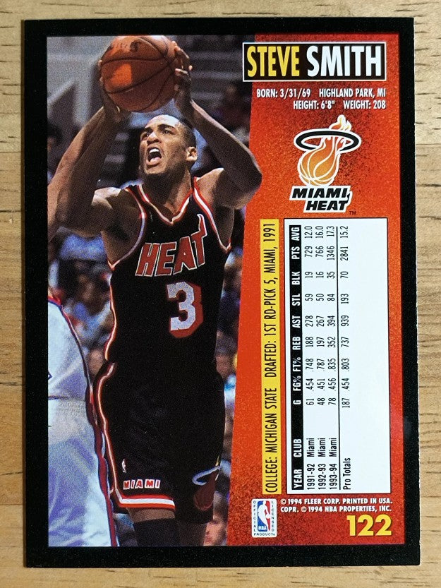 1994-95 Fleer #122 Steve Smith