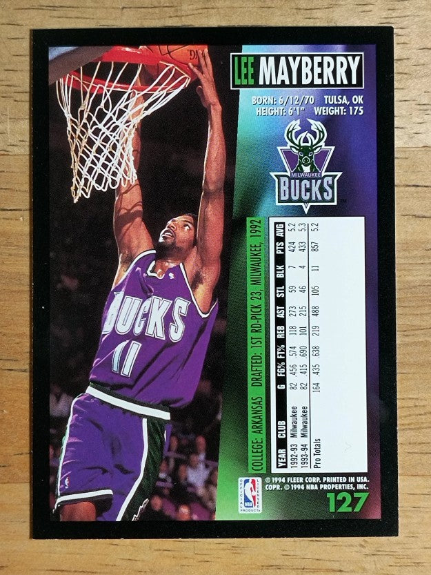 1994-95 Fleer #127 Lee Mayberry