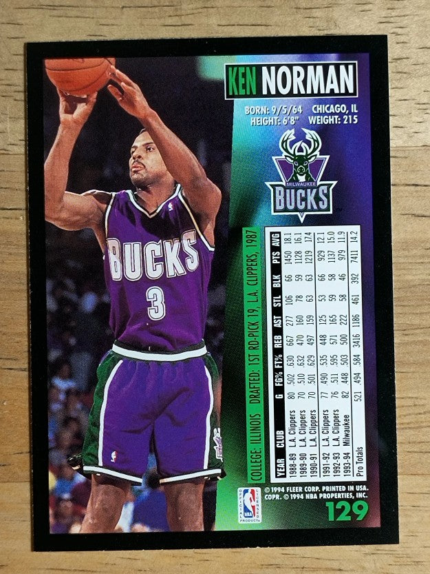 1994-95 Fleer #129 Ken Norman