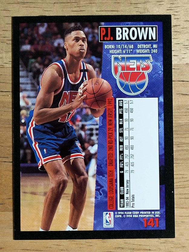 1994-95 Fleer #141 P.J. Brown