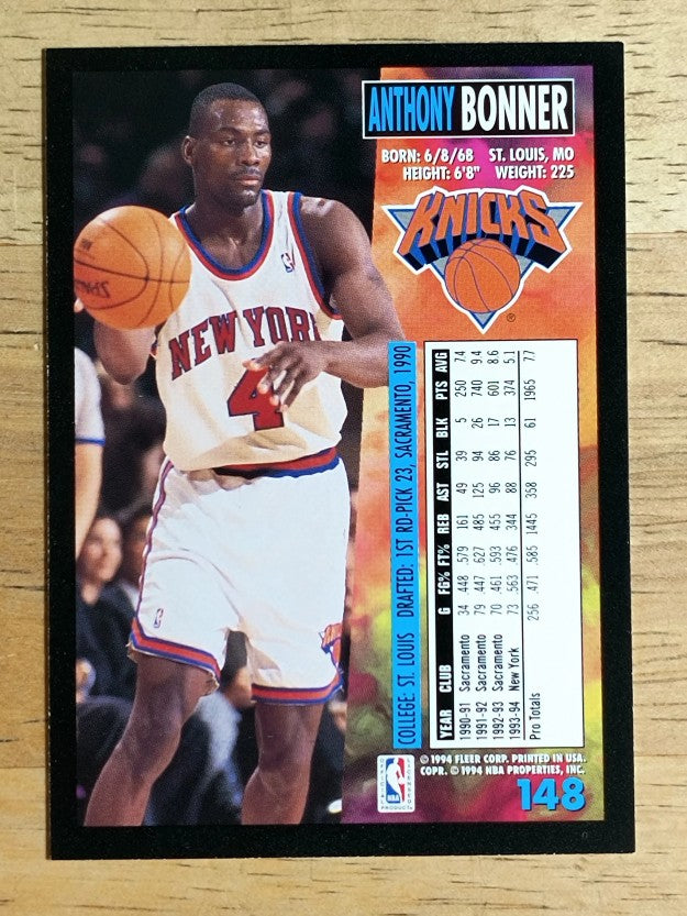 1994-95 Fleer #148 Anthony Bonner
