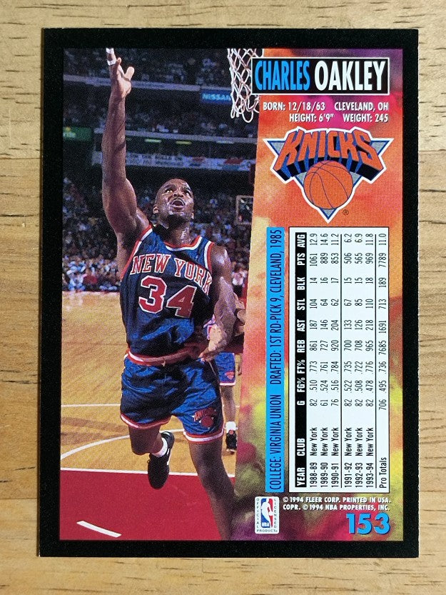 1994-95 Fleer #153 Charles Oakley