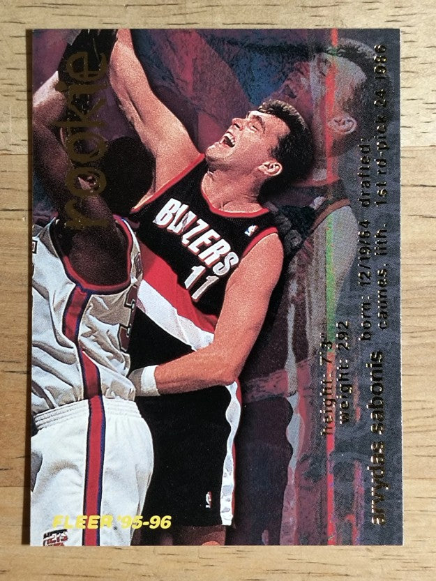 1995-96 Fleer #308 Arvydas Sabonis RC