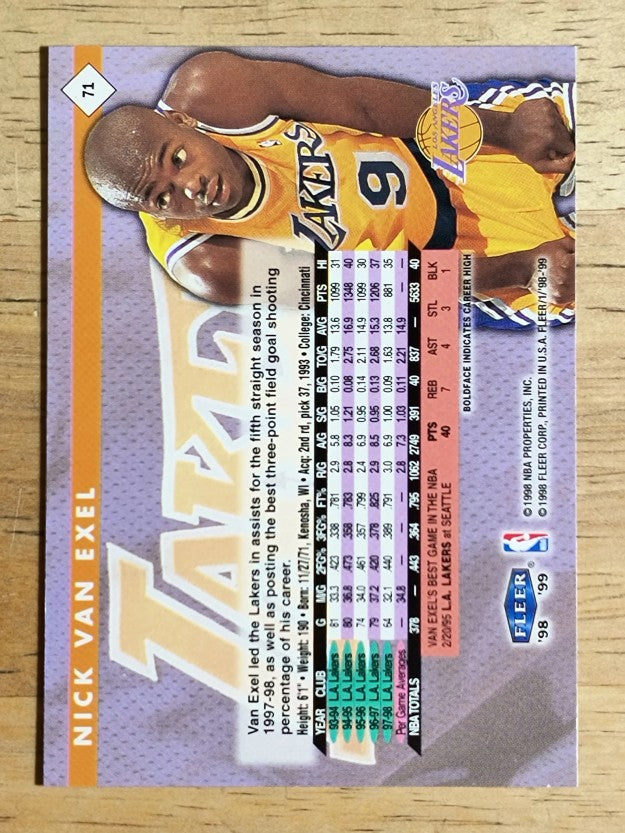 1998-99 Fleer Tradition #71 Nick Van Exel