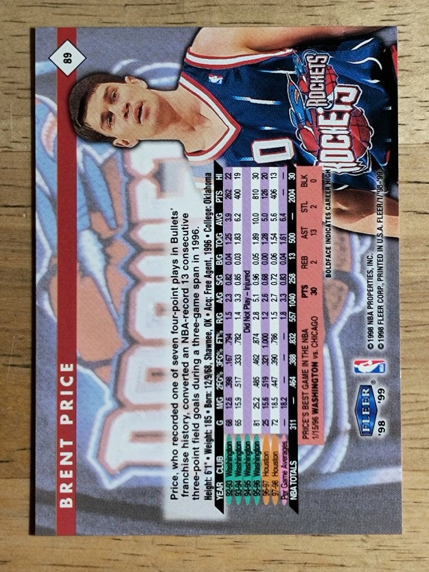 1998-99 Fleer Tradition #89 Brent Price