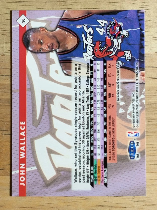 1998-99 Fleer Tradition #90 John Wallace