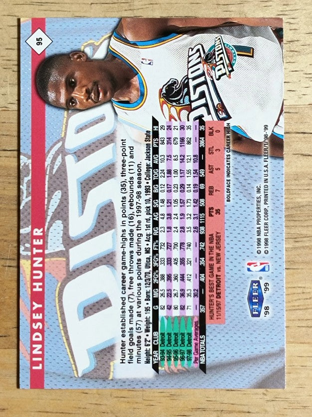 1998-99 Fleer Tradition #95 Lindsey Hunter
