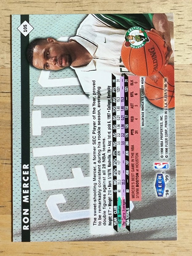 1998-99 Fleer Tradition #105 Ron Mercer