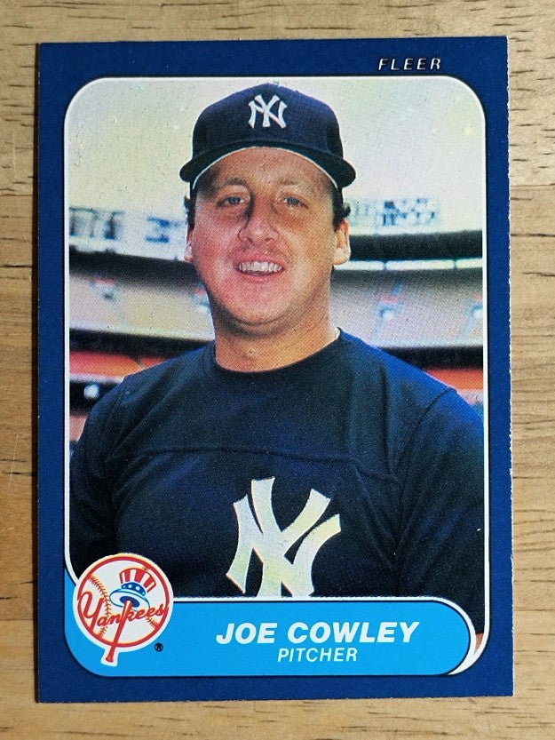 1986 Fleer #103 Joe Cowley