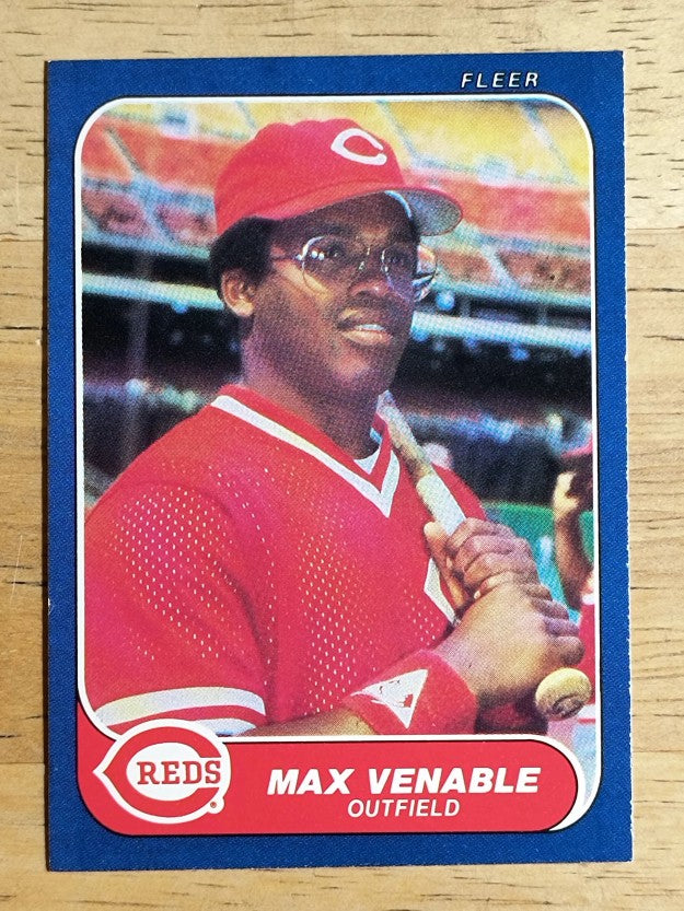 1986 Fleer #196 Max Venable