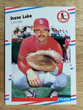 1988 Fleer #38 Steve Lake