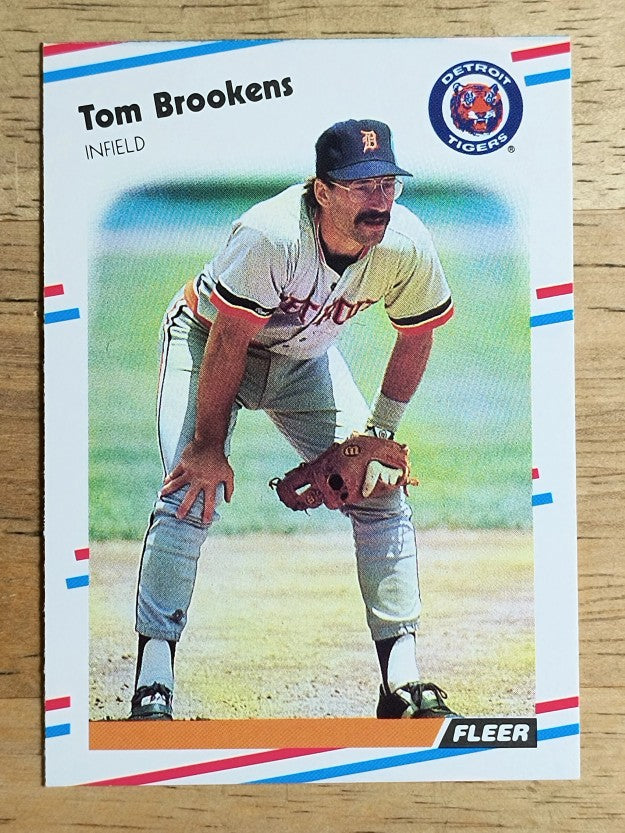 1988 Fleer #53 Tom Brookens