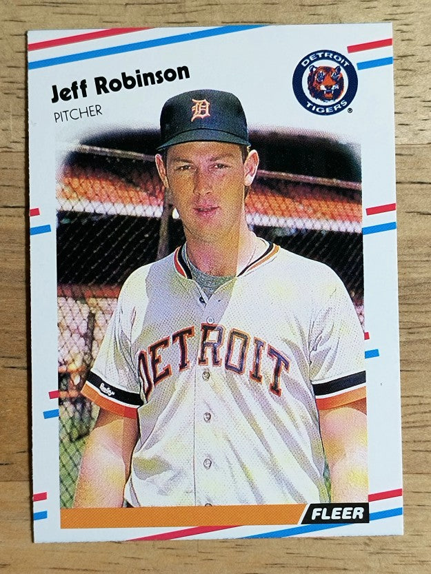 1988 Fleer #68B Jeff M. Robinson/COR, Born 12-14-61