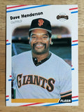 1988 Fleer #84 Dave Henderson