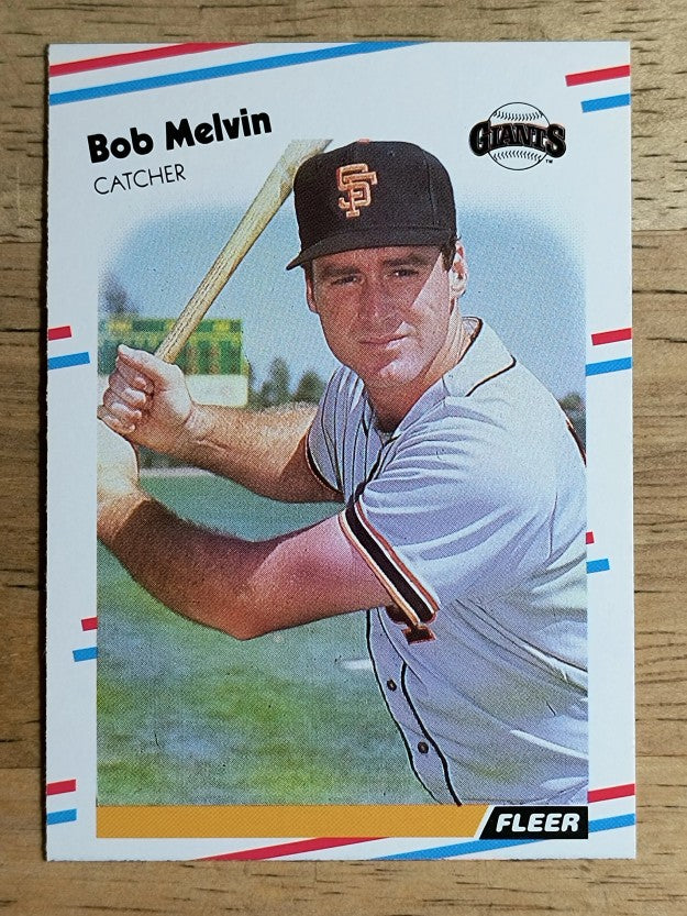 1988 Fleer #91 Bob Melvin