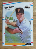 1988 Fleer #91 Bob Melvin