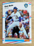 1988 Fleer #156 Chris Bosio