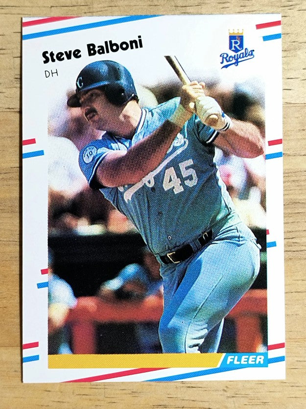 1988 Fleer #251 Steve Balboni