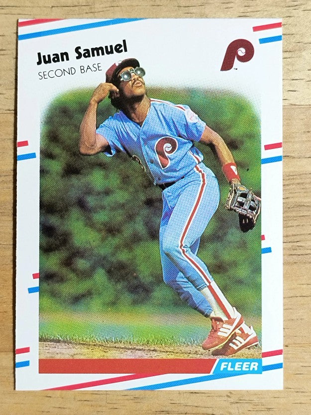1988 Fleer #314 Juan Samuel