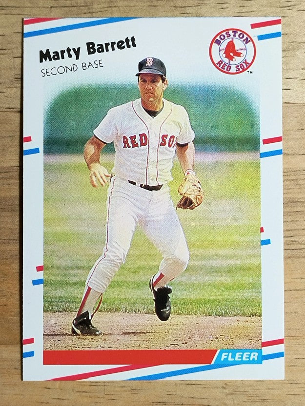 1988 Fleer #343 Marty Barrett